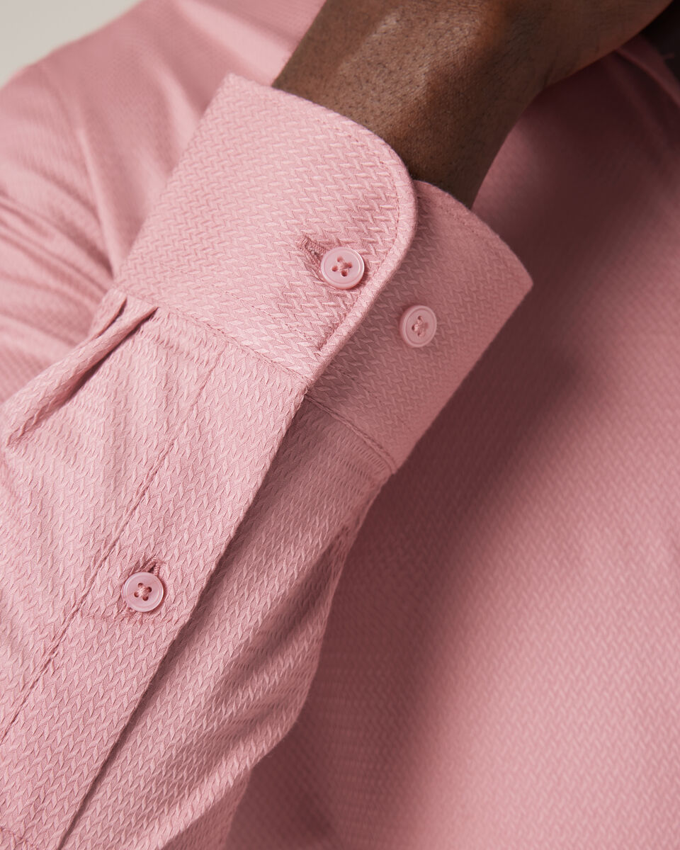 Regular Long Sleeve Dress Shirt, Rose, hi-res